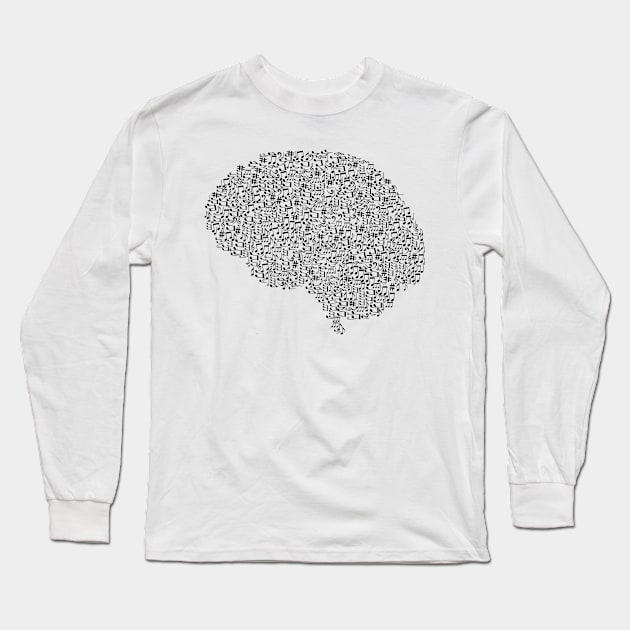 Music Brain Long Sleeve T-Shirt by ramonagbrl